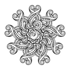 Vector ethnic mandala motif