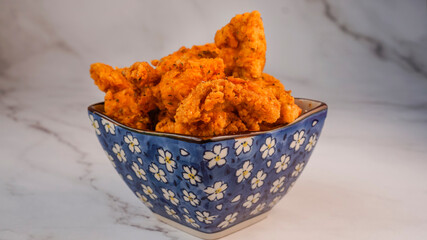Spicy Chicken Tenders in a bowl.