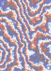 Color Pixels Cloud Abstract Computational Generative Art background illustration