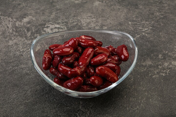 Canned red Kidney in the bowl