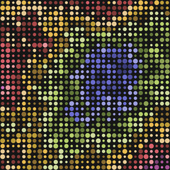 Color Pixels Cloud Abstract Computational Generative Art background illustration