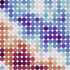 Color Pixels Cloud Abstract Computational Generative Art background illustration