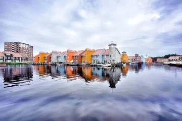 Fotobehang Reitdiep, Groningen, Groningen Province, The Netherlands © Holland-PhotostockNL