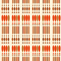 Japanese Tribal Stripe Vector Seamless Pattern