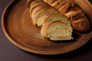  bread on wooden table