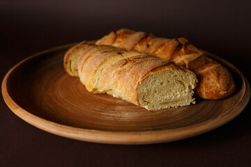  bread on wooden table