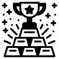 gold glyph icon