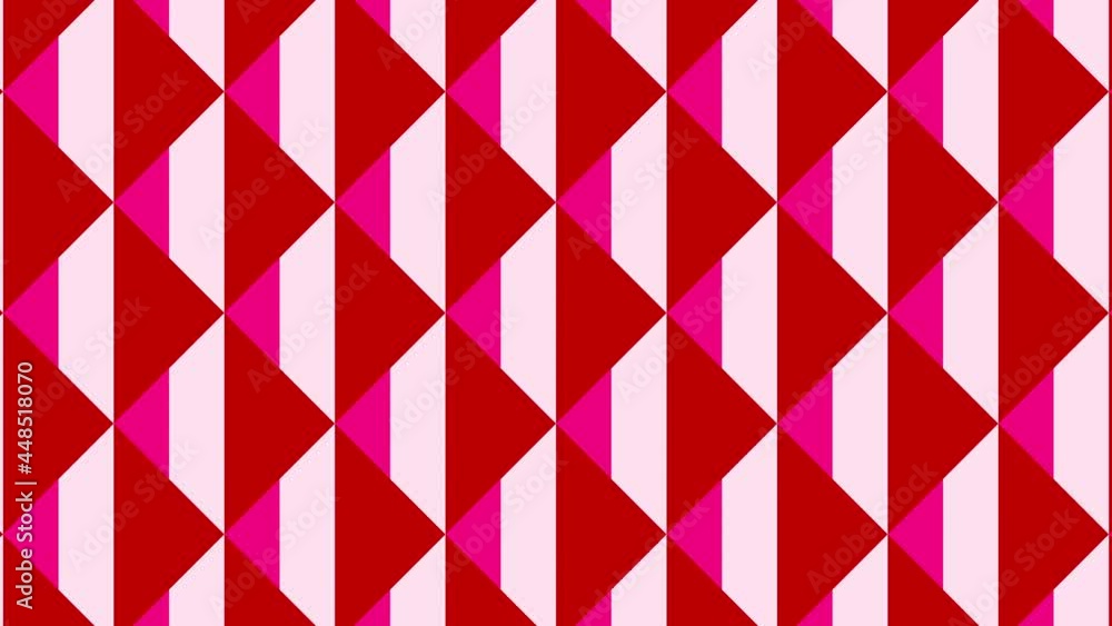 Aufkleber geometric pattern with animated tiles in vintage flat style. motion graphic seamless loop animation 