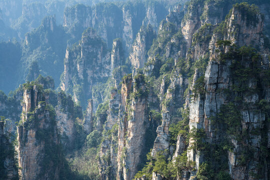A popular travel destination in Asia, the American movie avatar filming location. The most beautiful national park in China, Zhangjiajie Forest Park in Hunan Province.
