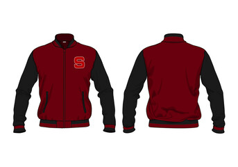 retro vintage windbreaker jacket template © Ronillo