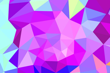 Obraz premium Abstract triangulation geometric purple background