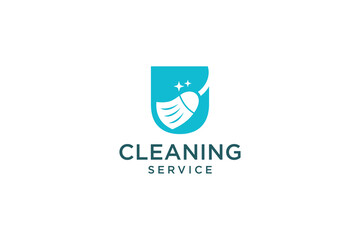 Letter U for cleaning clean service Maintenance for car detailing, homes logo icon vector template.