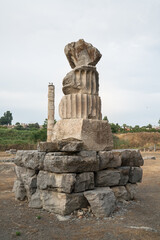 Ruins of the Temple of Artemis in Ephesus, one of the Seven Wonders of the Ancient World. Selcuk - Izmir