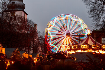 view of tower in a amusement park in copenhagen