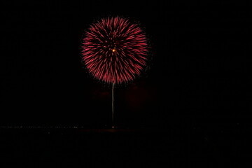 小さな町の花火大会