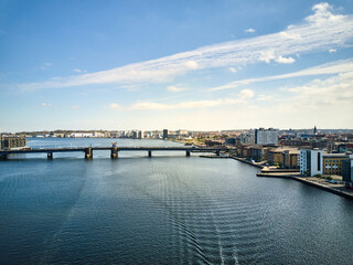 Fototapeta premium a landscape of a city in denmark