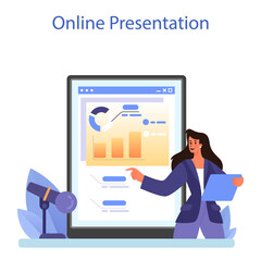 Special events online service or platform. Entertaining activity