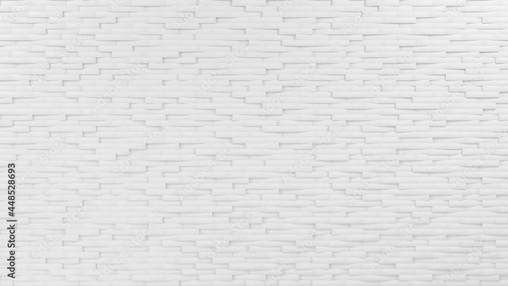 Aufkleber abstract white rectangle tile background, creative geometry block pattern for business presentation 