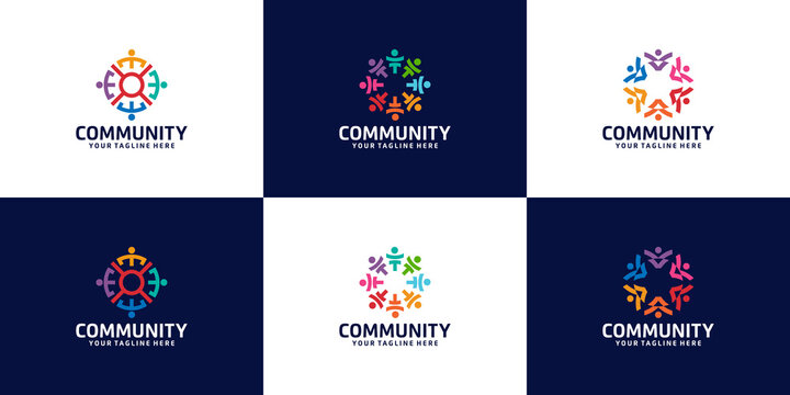 inspirational collection of logos for groups of people, organizations and communities