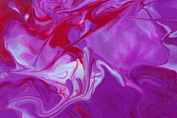 Pink white purple acrylic abstract background of the creative trend. Fluid art texture. Dynamic lines, a surge of passion, freedom. Form of presentation of websites, booklets, leaflets, business cards