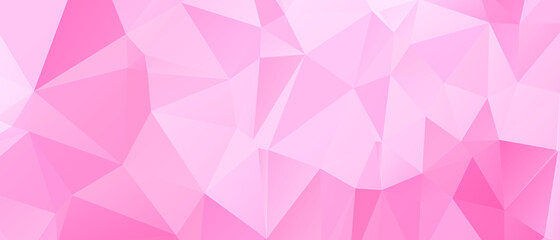 Pink Abstract Color Polygon Background Design, Abstract Geometric Origami Style With Gradient
