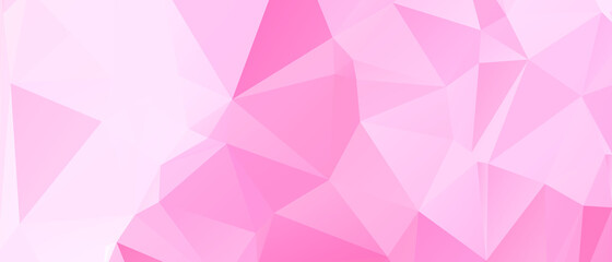 Fototapeta premium Pink Abstract Color Polygon Background Design, Abstract Geometric Origami Style With Gradient