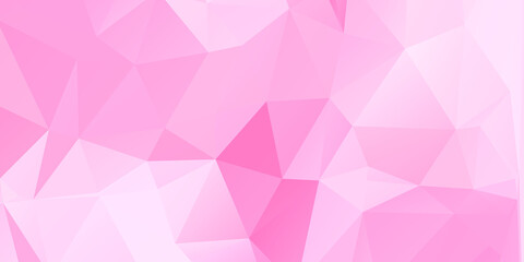 Obraz premium Pink Abstract Color Polygon Background Design, Abstract Geometric Origami Style With Gradient