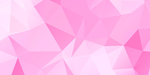 Obraz premium Pink Abstract Color Polygon Background Design, Abstract Geometric Origami Style With Gradient