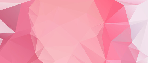 Pink Abstract Color Polygon Background Design, Abstract Geometric Origami Style With Gradient