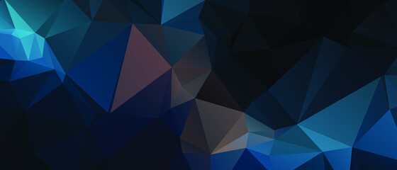 Obraz premium Blue Abstract Color Polygon Background Design, Abstract Geometric Origami Style With Gradient