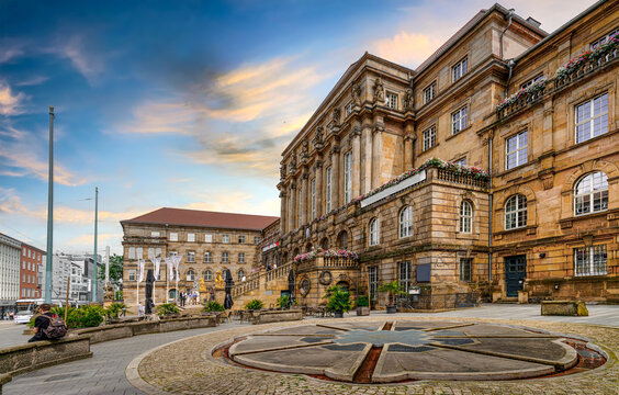 Kassel, Rathaus und K&ouml;nigsstrasse