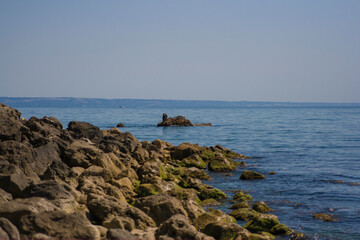 Fototapeta na wymiar summer seascape on the black sea