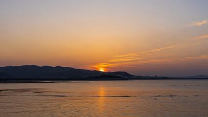 Obraz premium 夕日 テクスチャ 壁紙 