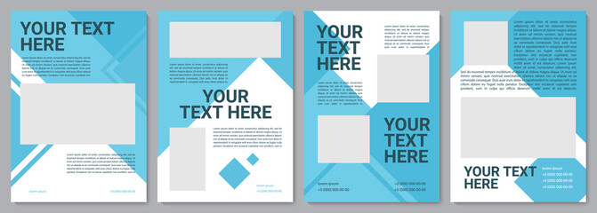 Company brochure template. Promo strategy. Flyer, booklet, leaflet print, cover design with copy space. Your text here. Vector layouts for magazines, annual reports, advertising posters