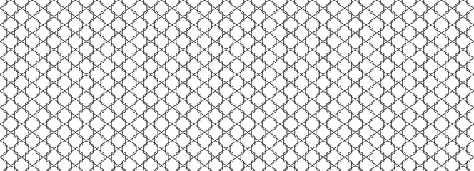 White background and black hexagonal lines