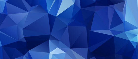 Blue Abstract Color Polygon Background Design, Abstract Geometric Origami Style With Gradient