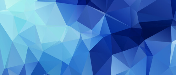 Fototapeta premium Blue Abstract Color Polygon Background Design, Abstract Geometric Origami Style With Gradient