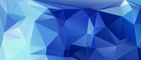 Fototapeta premium Blue Abstract Color Polygon Background Design, Abstract Geometric Origami Style With Gradient