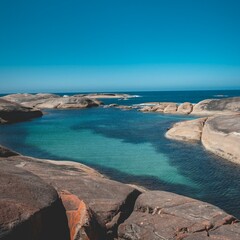 view of the sea from the sea.