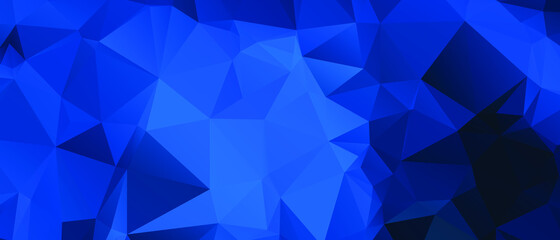 Blue Abstract Color Polygon Background Design, Abstract Geometric Origami Style With Gradient