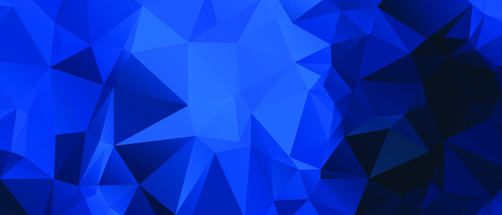 Blue Abstract Color Polygon Background Design, Abstract Geometric Origami Style With Gradient