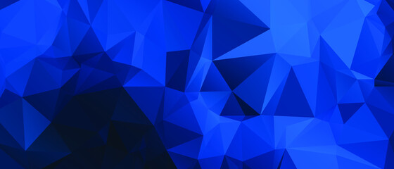 Fototapeta premium Blue Abstract Color Polygon Background Design, Abstract Geometric Origami Style With Gradient