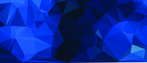 Blue Abstract Color Polygon Background Design, Abstract Geometric Origami Style With Gradient