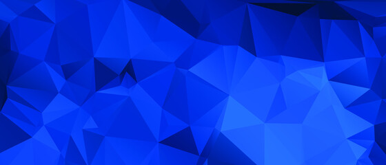 Blue Abstract Color Polygon Background Design, Abstract Geometric Origami Style With Gradient