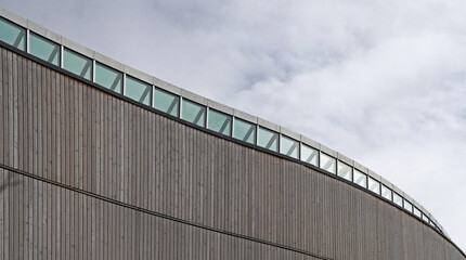 abstract detail of a modern building like a film strip, Nuuk, Greenland 