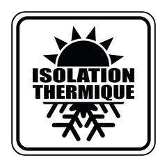 Logo isolation thermique.