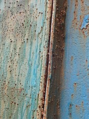 abandoned factory and  waste steel  material