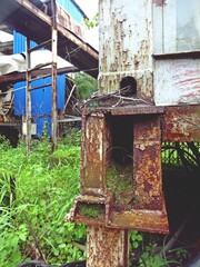 abandoned stone mining plant