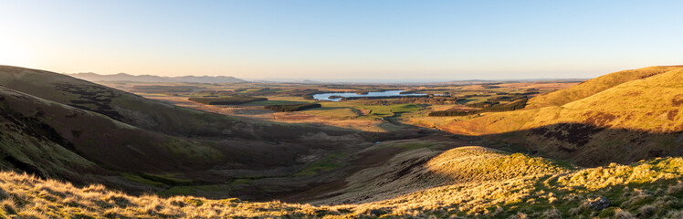 sunset over the mountains