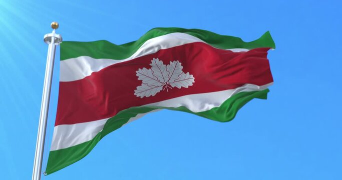 Boyaca Department Flag, Colombia. Loop